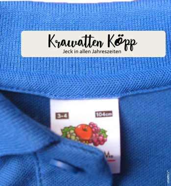 Naamlabels Kleding