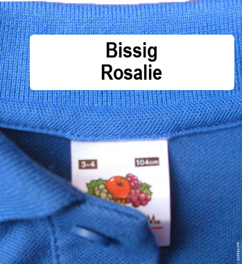 Naamlabels Kleding