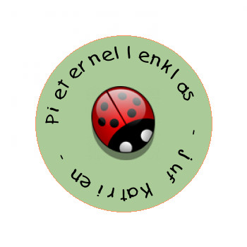 Ronde Sticker Tekst