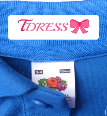 Naamlabels Kleding