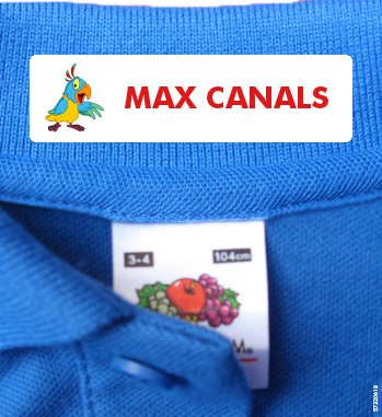 Naamlabels Kleding