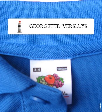 Naamlabels Kleding