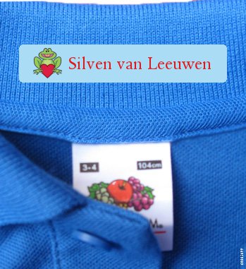 Naamlabels Kleding