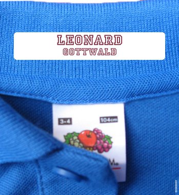 Kleding Naam Labels