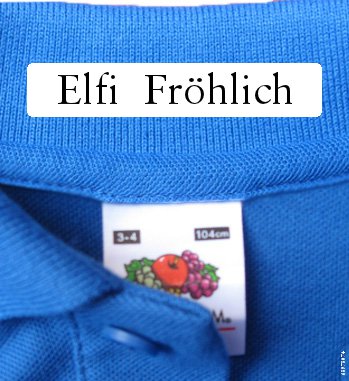 Naamlabels Kleding