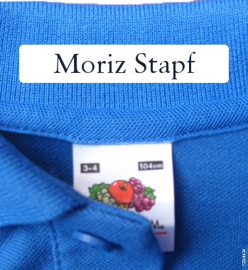 Naamlabels Kleding