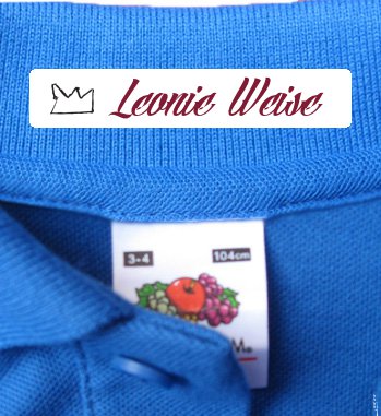 Naamlabels Kleding