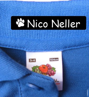 Naamlabels Kleding