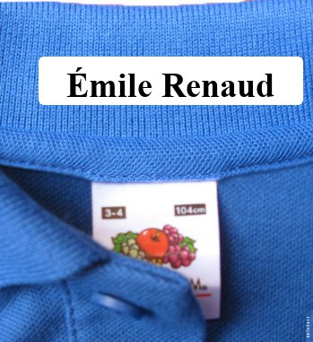 Naamlabels Kleding