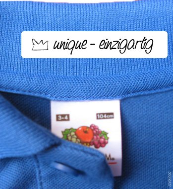 Naamlabels Kleding