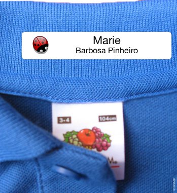 Naamlabels Kleding