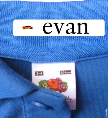 Naamlabels Kleding