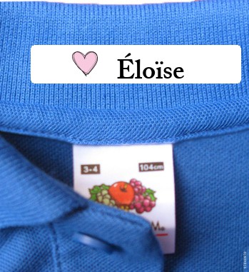 Naamlabels Kleding